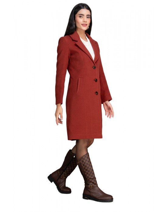 Women Coat Brick